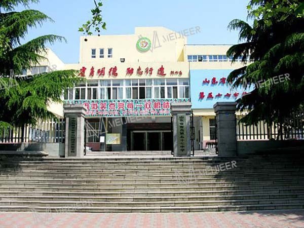 青岛五十七中学校食堂洗碗机项目圆满成功